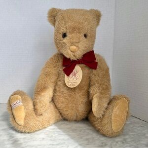Gund Limited Edition B. Altman Plush Jointed Teddy Bear Vintage 1987